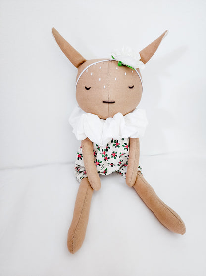 Christmas Fawn Doll