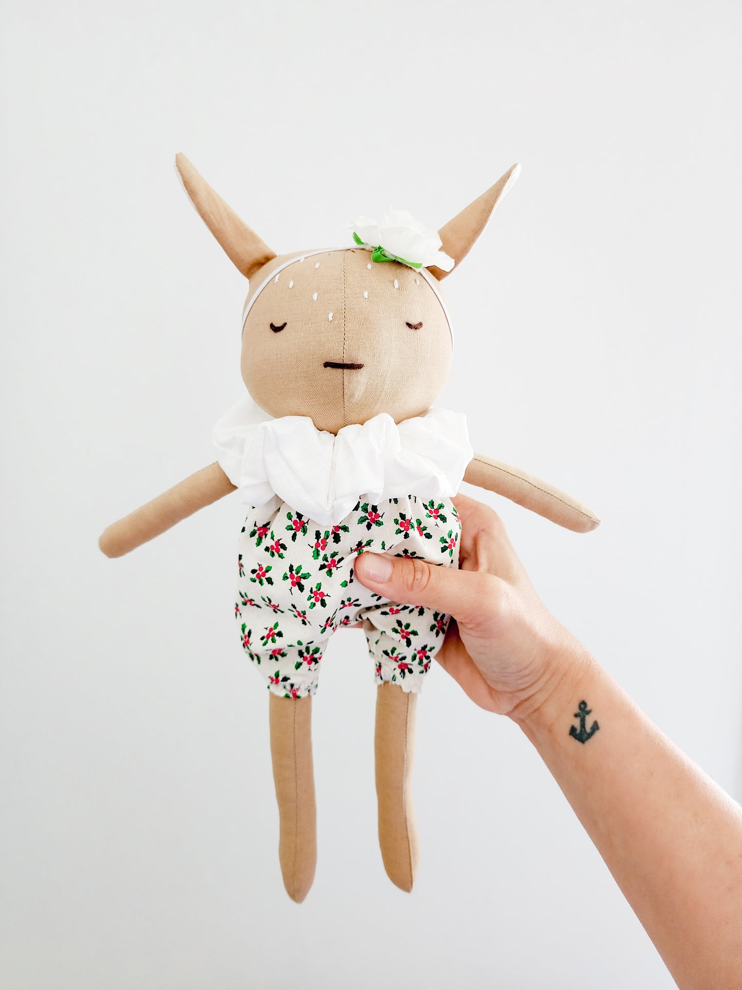 Christmas Fawn Doll